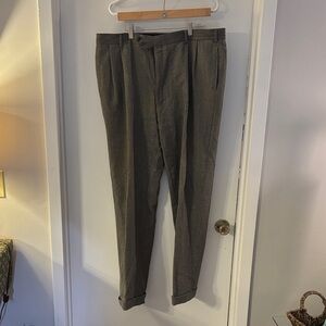 Jos. A. Bank Charcoal Pleated Dress Pants